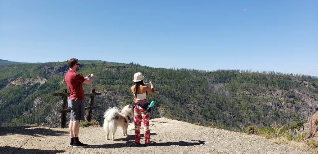 Couple traveling and taking photos