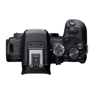 Canon R10 crop-sensor camera recording 4K video at 60p