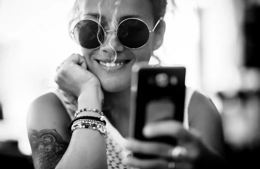 Black and white photography , beautiful adult caucasian