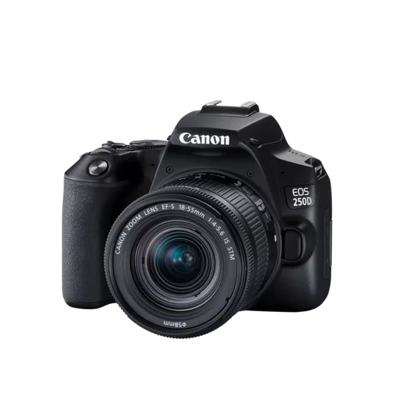 Canon 250D front angle