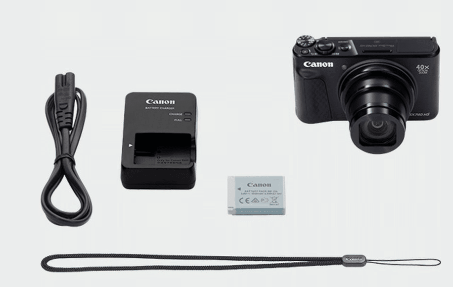 Powershot-canon-SX740-hs-in-the-box